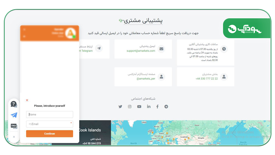 پشتیبانی آمارکتس سودآپ