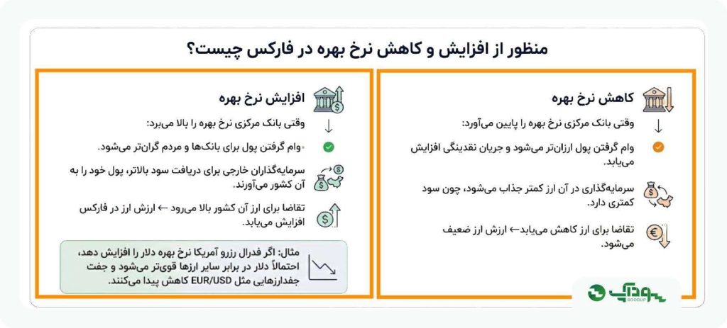 تاثیر نرخ بهره در فارکس
