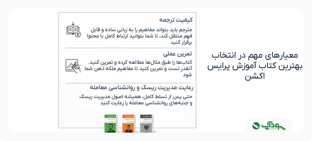 معیارهای مهم در انتخاب بهترین کتاب آموزش پرایس اکشن