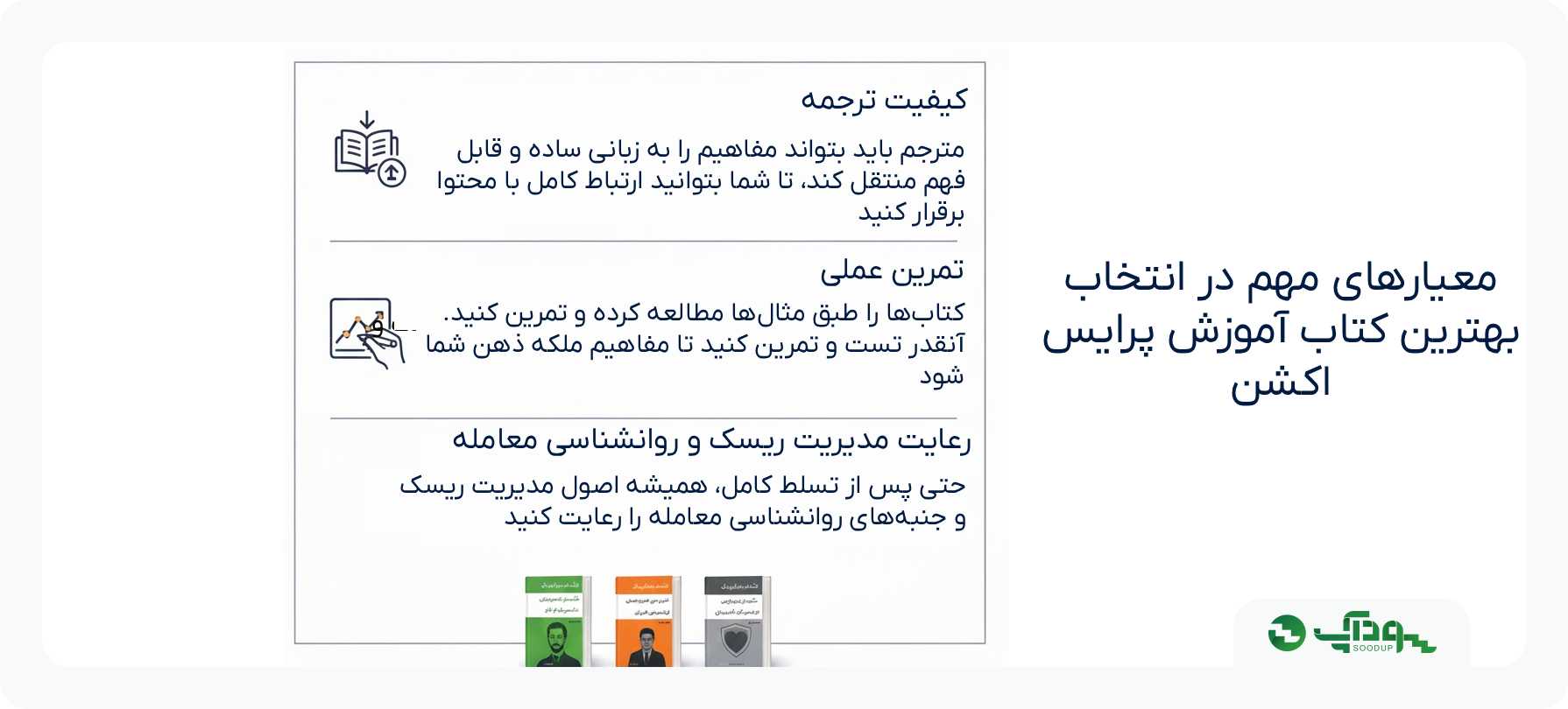 معیارهای مهم در انتخاب بهترین کتاب آموزش پرایس اکشن