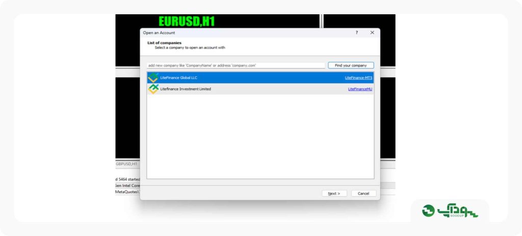 متاتریدر 5 لایت فایننس سودآپ