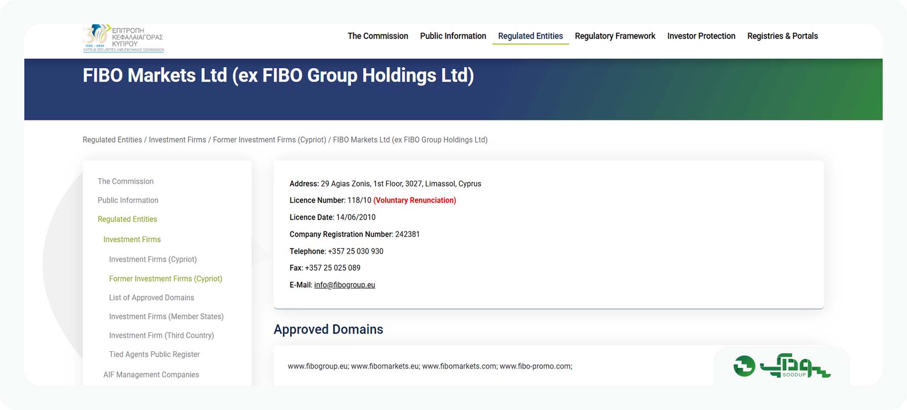 بروکر فیبوگروپ (Fibo Group) سودآپ