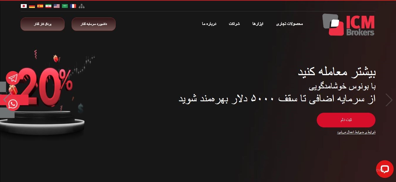 سایت رسمی بروکر ای سی ام