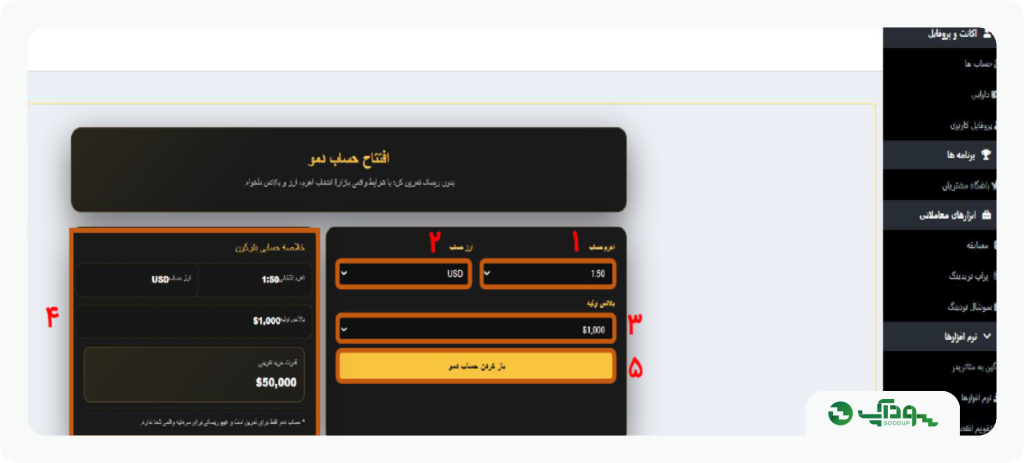 افتتاح حساب دمو در آرون گروپس