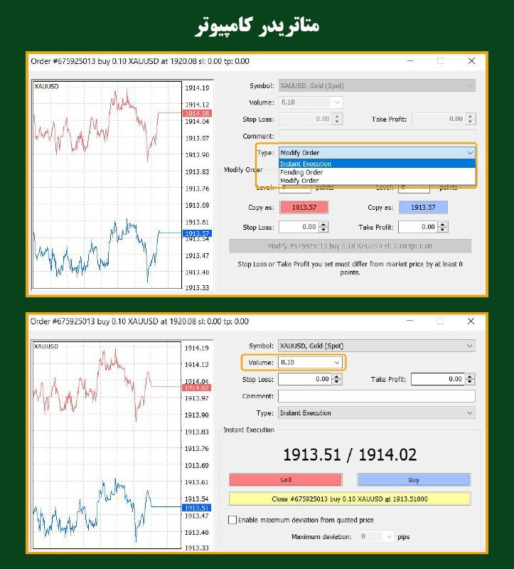متاتریدر در کامپیوتر