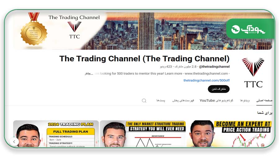 The Trading Channel یکی از بهترین کانال های آموزش فارکس در یوتیوب به زبان انگلیسی