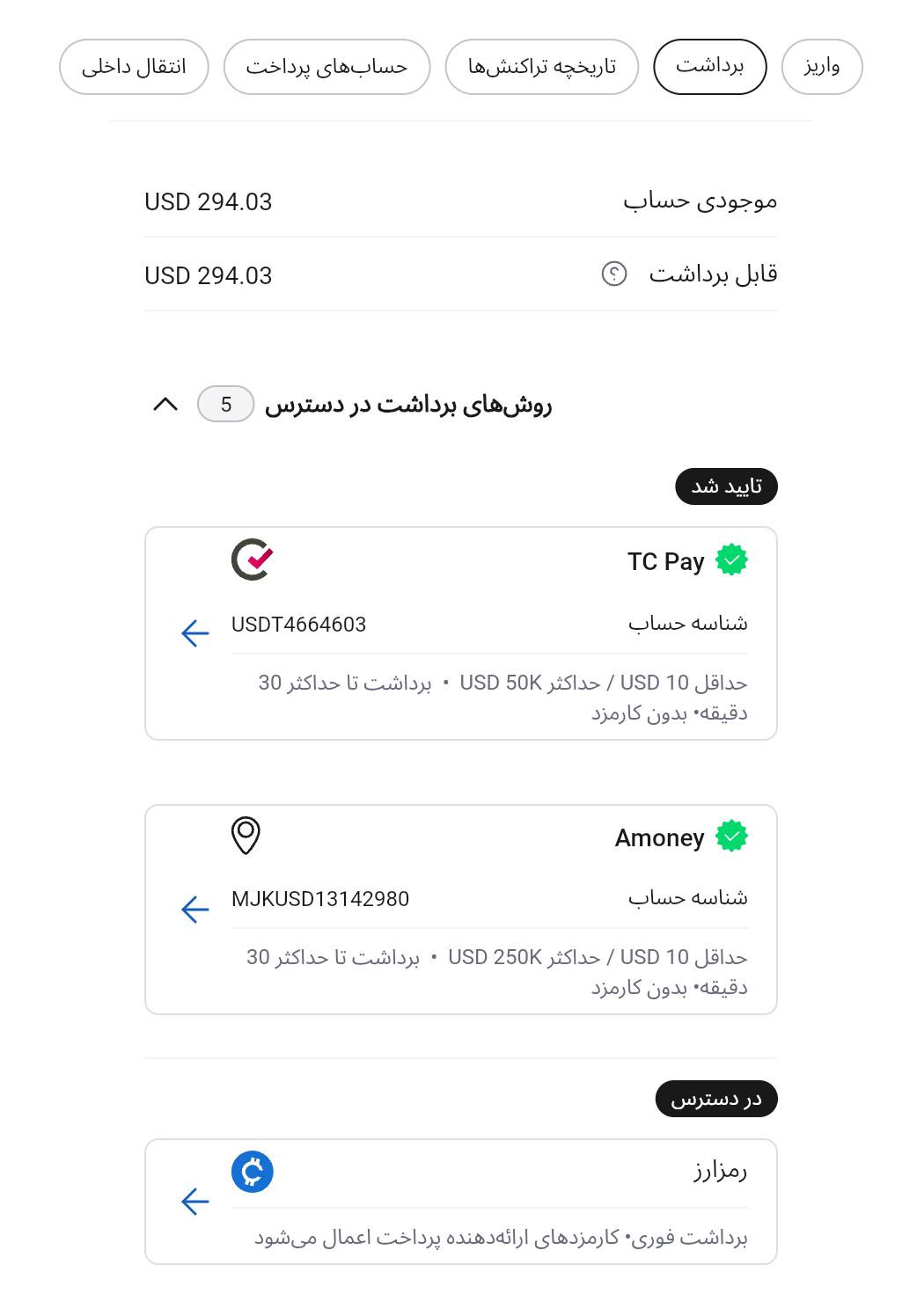 برداشت تتر از آلپاری سودآپ